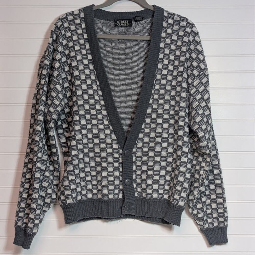 VTG Street Closed 1990's Knitted Cardigan Sweater